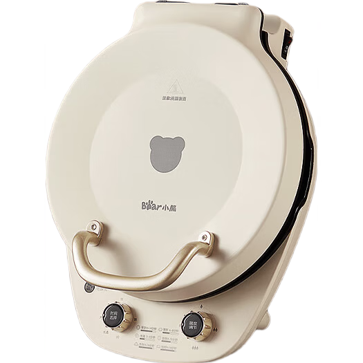 Bear Electric Griddle Deepened Large Removable Non-stick Plates Home Pancake Maker Sandwich Breakfast Machine Double Pan Heating DBC-E15T1 with Handle
