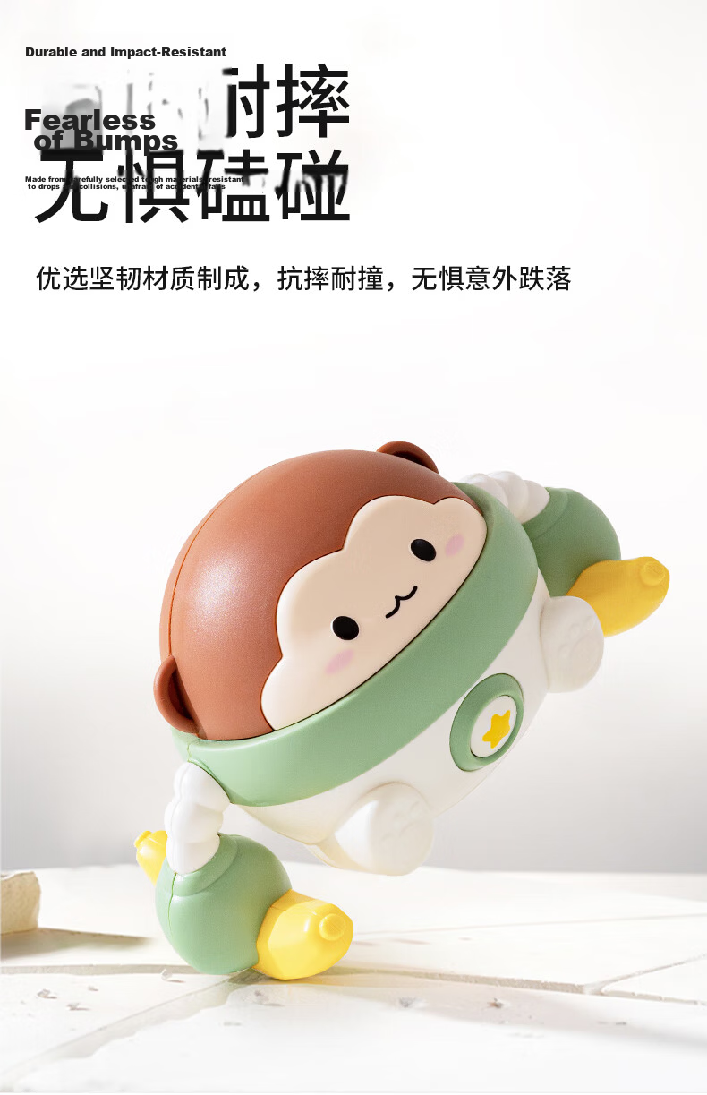 HUANGER Newborn Baby Comforting Doll Set, Welcome Gift, Crawling Duck Toy, Baby Grasping Training, Full Moon Gift Box 7