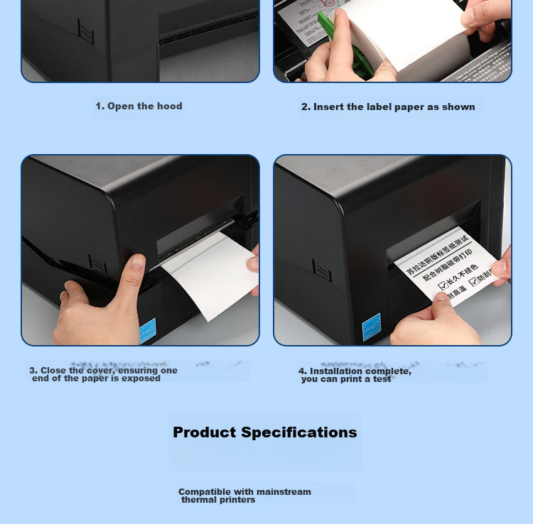 Surada 80x60mmx800 Color Thermal Label Paper, Cowhide Color Thermal Paper, Colored Label Paper, Colored Thermal Printing Paper, Self-Adhesive Label Roll, BQ-0161 15