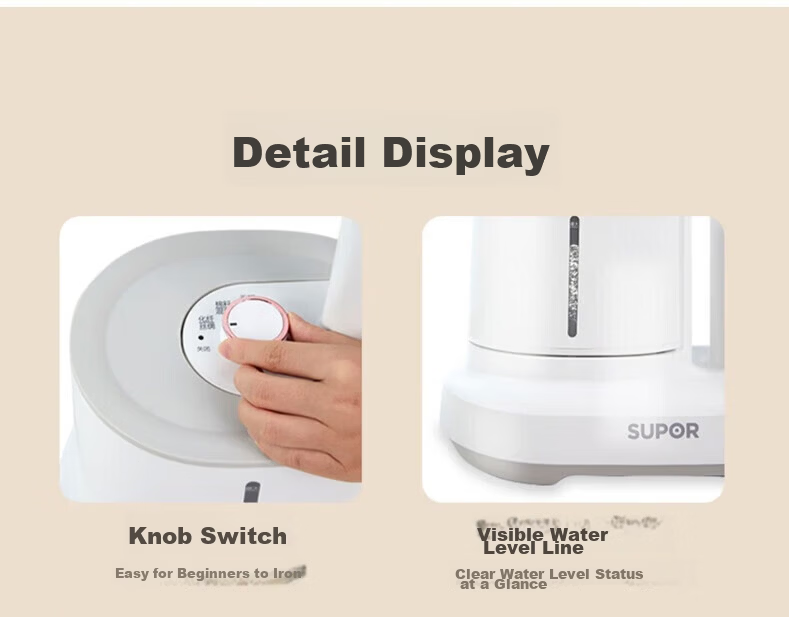 SUPOR Vertical Garment Steamer 35g/min High Steam 1.4L Water Tank Home Ironing Machine High Power Handheld Iron GT17BP Group Purchase Gift 28