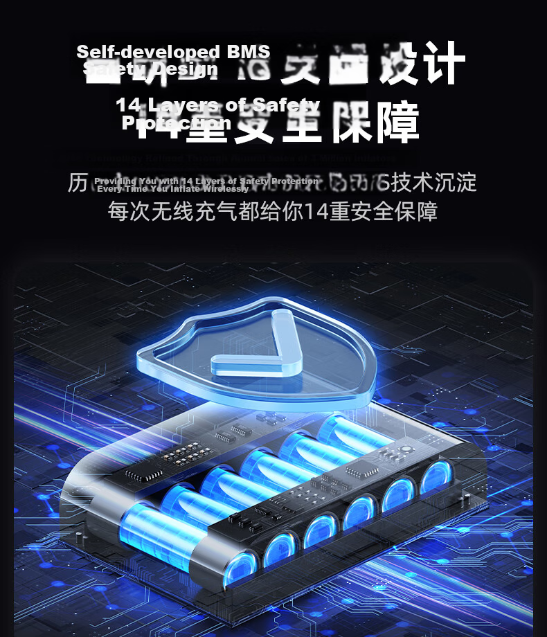 Wocheng Car Emergency Jump Starter Power Supply with Integrated Air Pump, Battery Charger, Inflator, Vehicle S03 19