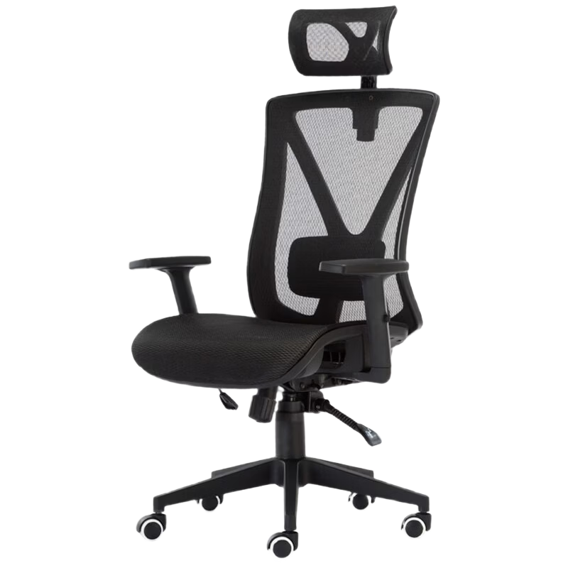 BECAUSES Ergonomic Office Chair, Comfortable for Long Sitting, Breathable Executive Chair, Reclining Gaming Swivel Chair 0835 Black