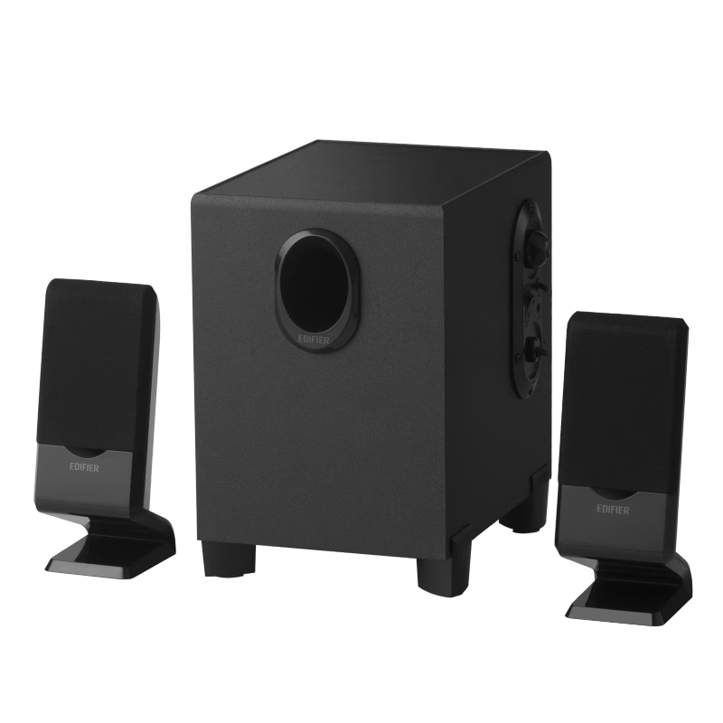 EDIFIER R101V 2.1 Channel Computer Speakers Desktop Laptop Gaming Speakers Black