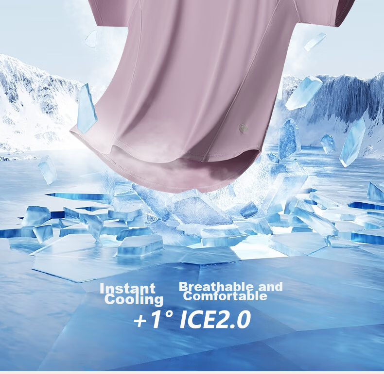 361° Women's Short-Sleeve Summer Clothing, New Cool-Touch T-Shirt, Sun Protection Shirt, Ice Silk Sports Running Top, 662524116-6 8
