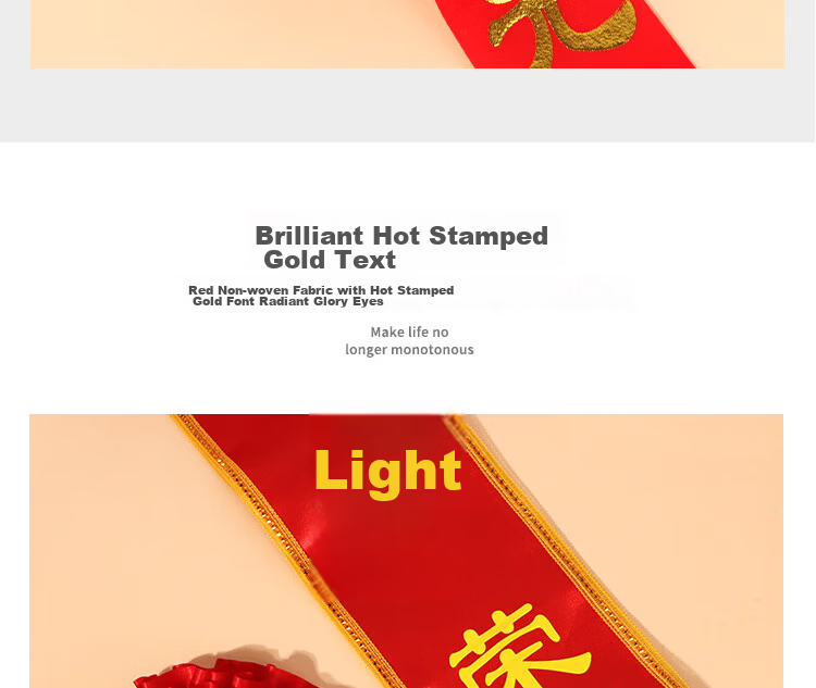 Extreme Space Honorably Discharged Ribbon + Corsage Set Military Honorably Discharged Ceremony Satin Ribbon with Gold Edges and Red Flower 10