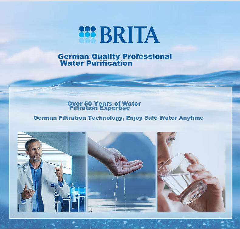 Birande (BRITA) Water Filter Pitcher, Household Water Filtration Pitcher, Water Purifier Kalea Chenshi Series XL 3.5L (Blue) 3