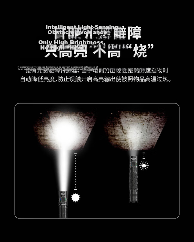 NITECORE MH12 PRO High-Intensity Long-Range Portable Rechargeable Outdoor Hiking Flashlight 8