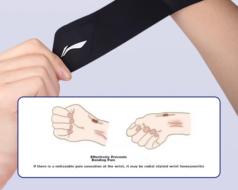 Li-Ning Wrist Guard, Fitness Strain Prevention, Thin Sports Wrist Support for Badminton And Volleyball, Tendonitis Protection, Bench Press Compression Brace 15