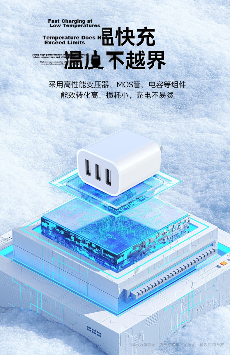 KOVOL Charger Head 5V2.1A Dual-Port USB Charger Plug Multi-Port Fast Charging Compatible with 5V1A for Apple Huawei Xiaomi Samsung OPPO Android Phones And Tablets Universal 4