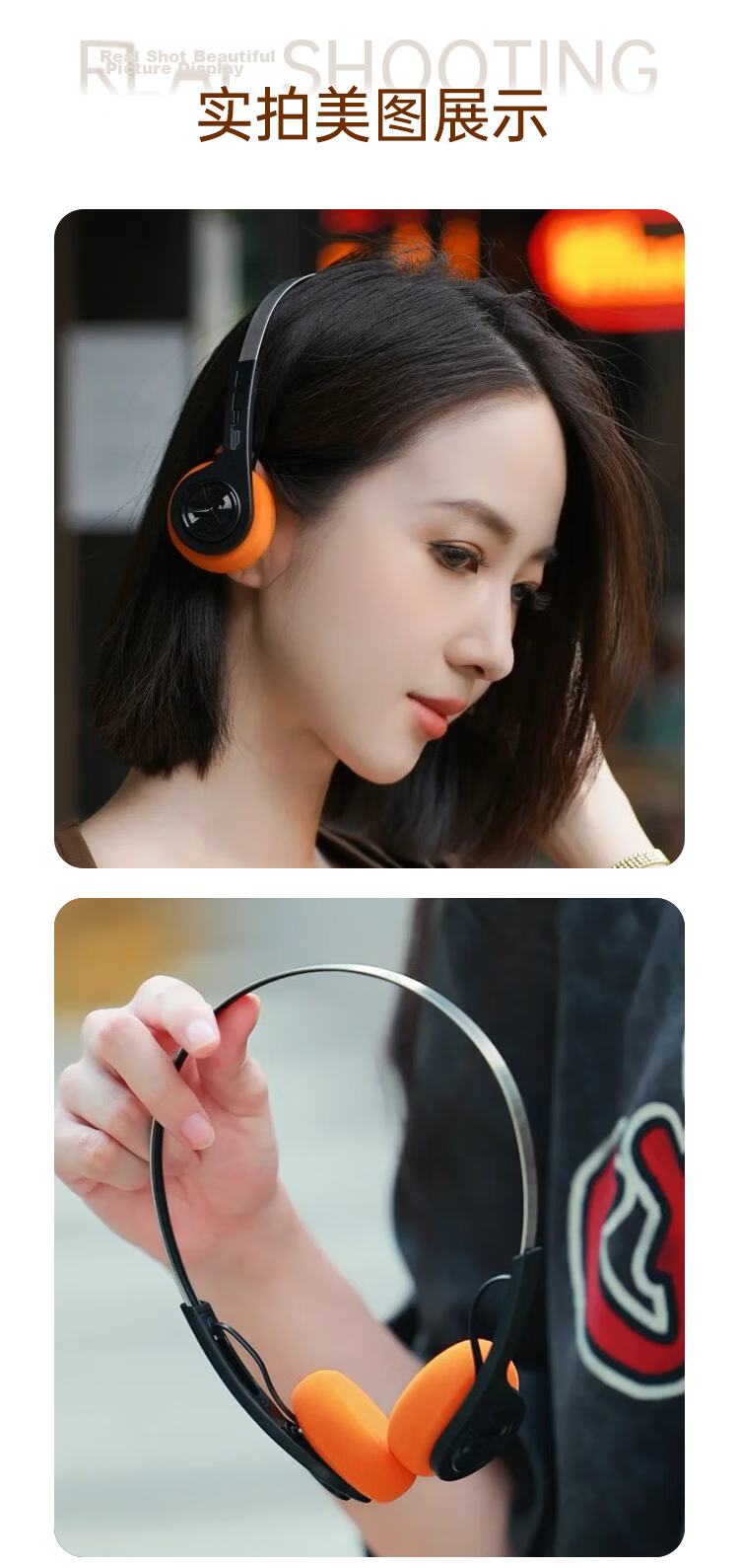 JLab Rewind 2 Retro Over-Ear Headphones Stylish Digital Lightweight Compact High-Quality Wireless Bluetooth Music Headset 520 Gift Black 14