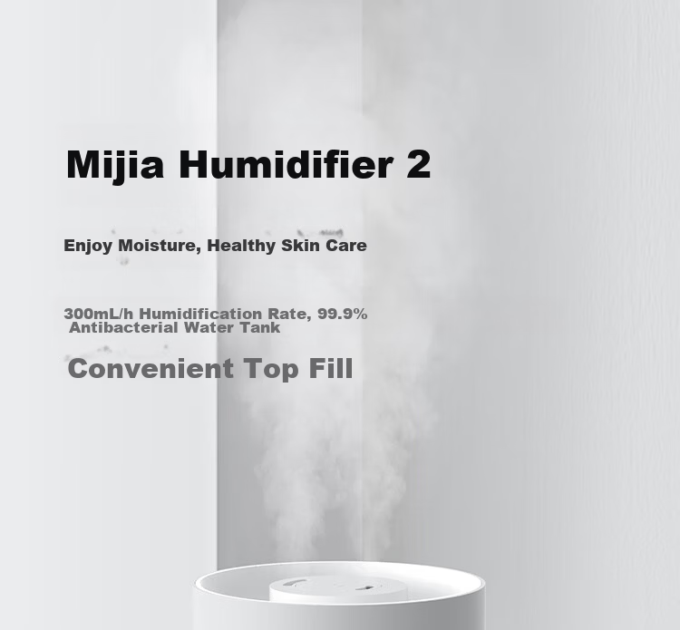 Mijia Xiaomi Humidifier 2 Bedroom Quiet Home Office Desktop Mini Air Humidifier Large Capacity Top-Fill MJJSQ06DY Gift Moisturizer for Women 3