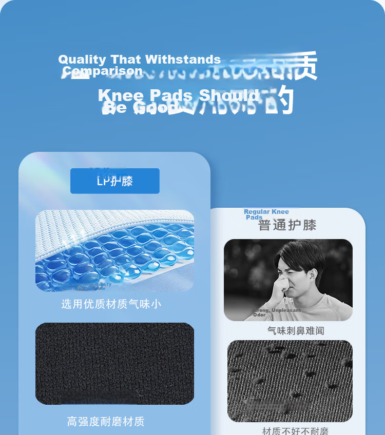 LP 788 Sports Knee Brace Patella Support Running Badminton Jump Rope Tennis Stable Meniscus Knee Large Size Single Piece 8
