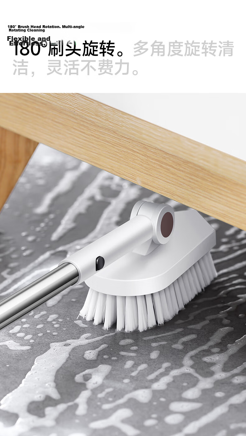 Mayflower Toilet Brush Wall-Mounted Household No Dead Angle Bathroom Cleaning Brush Squat Toilet Cleaner 11