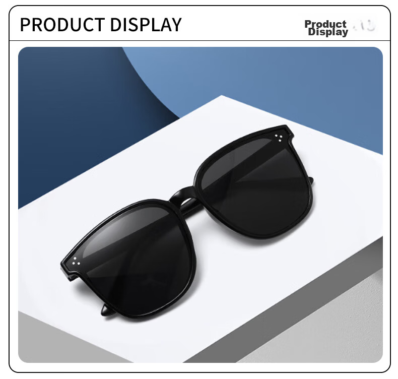 Baixiaoshe Sunglasses Z17 [Black Discount Edition + Gift] Sunshade Glasses GM Face-Slimming Women's Driving Sunglasses Back to School 3