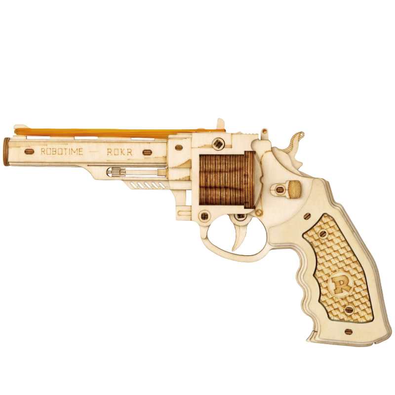 ROKR AK47 Collaboration DIY Wooden Building Block Toy Gun Model for Boys Birthday Gift