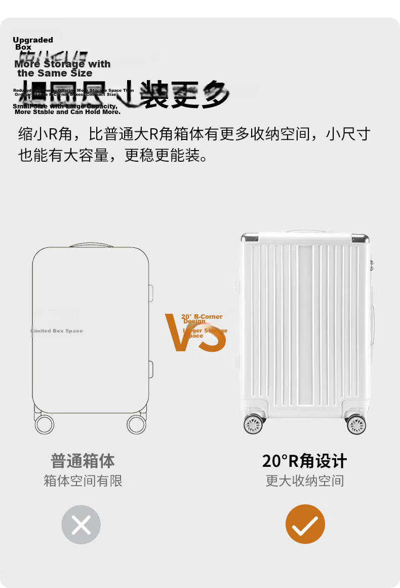 CARTELO Suitcase, 24-Inch Trolley Case, Travel Luggage, Carry-On Suitcase, Password Lock, Large Capacity Leather Case for Men And Wome 5