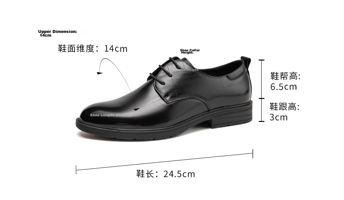 Aokang Men's Shoes, Autumn New Derby Shoes, Business Formal Wear, Non-Slip, Work Commute Cowhide Shoes, Black (Lace-Up Size 41) 3