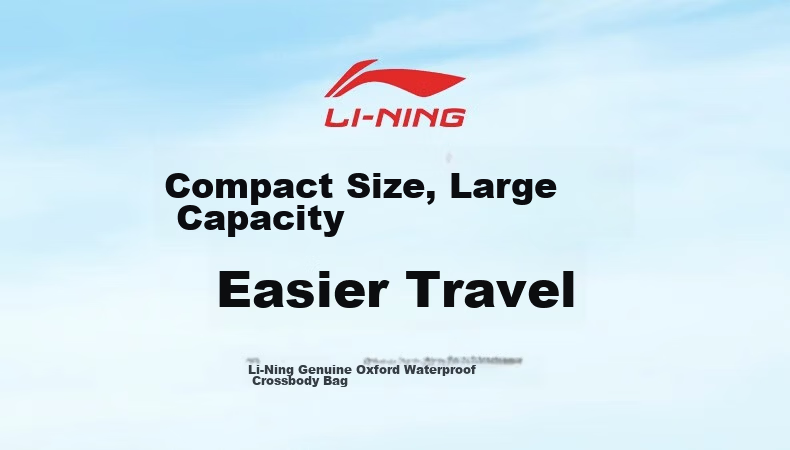 Li-Ning Unisex Crossbody Bag Cycling Shoulder Bag Multifunctional Commuter Outdoor Travel Chest Casual Bag 1