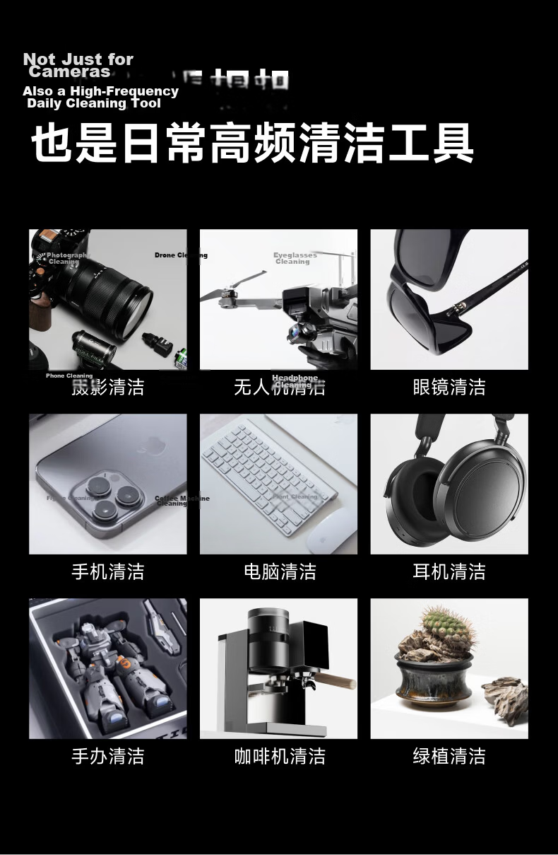 VSGO Micro High Camera Cleaning Unidirectional Small Egg-shaped Air Blower Dust Blower Lens Sensor Cleaner Keyboard Air Filter Dust Removal Ball 7