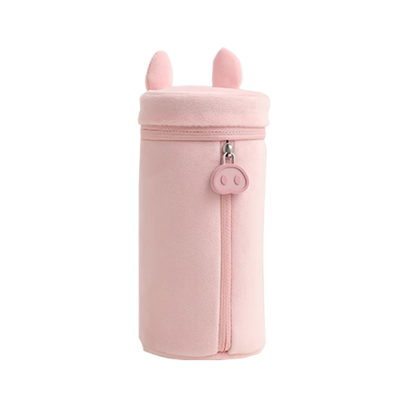 KOKUYO Campus Animal Ear Large Capacity Round Pencil Case Storage Bag Pink WSG-PC293P