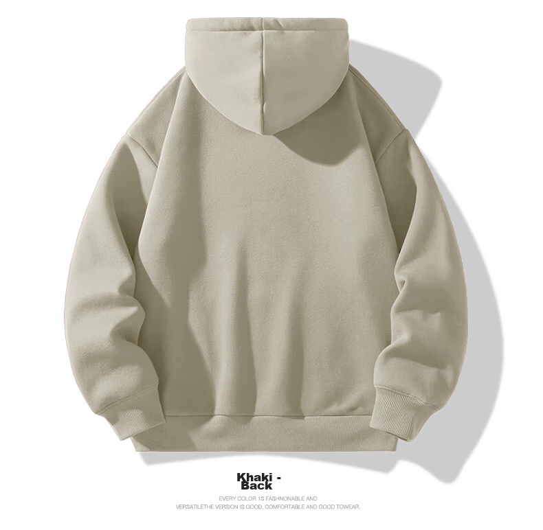 NASA GISS Men's Hoodie Loose Fit Solid Color Sports Sweatshirt Youth Long Sleeve Jacket Black M 20