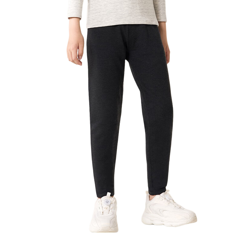 Jiusuiban Children's Thermal Pants for Boys, Autumn And Winter Thickened Fleece, Large Size Base Layer Cotton Pants, Youth Extended Knee Protection Long Johns