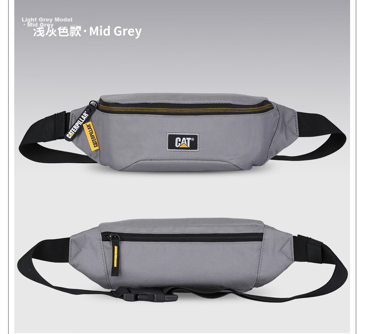 CAT Waist Bag Chest Bag Phone Bag Crossbody Outdoor Lightweight Sports Shoulder Bag Trendy Men's Gift Black 83615 16