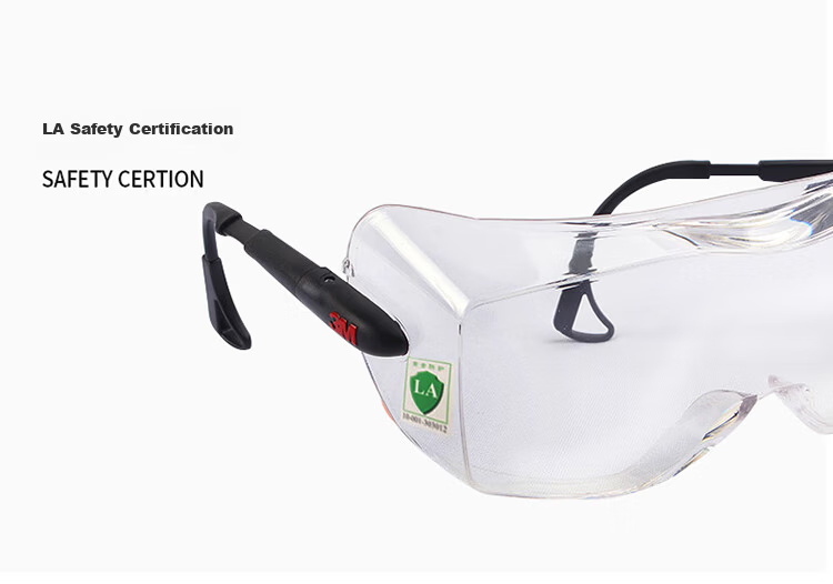 3M Protective Goggles, Dust And Fume Resistant, UV Protection, Safety Glasses, Impact-Resistant, Splash-Proof, for Factory And Laboratory Use, Clear Lenses, Suitable for Nearsightedness, 12308 5