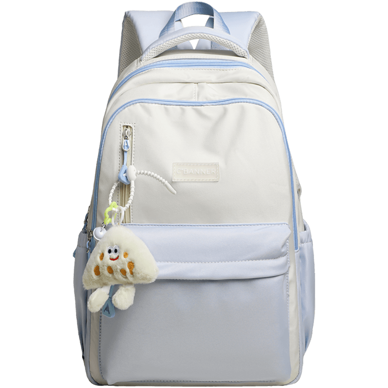 C.BANNER Large Capacity Backpack for Elementary, High School, and College Girls, Practical Portable Laptop Bag, Simple Commuter Shoulder Bag