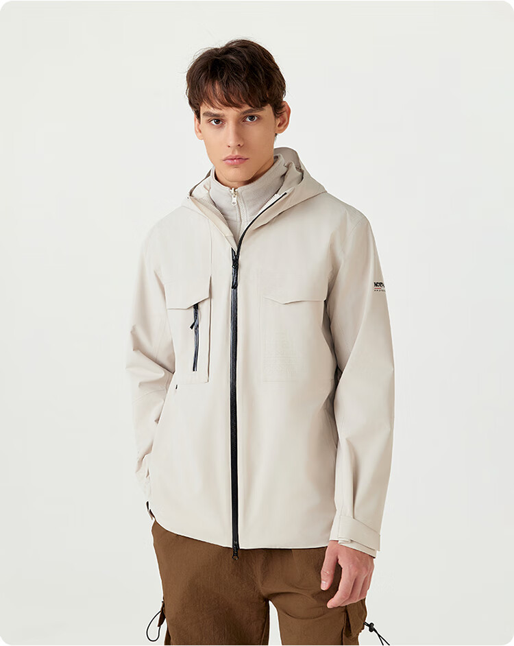 NORTHLAND [Huyanglin 2.0] Men's Water-Repellent And Windproof Three-In Jacket, Hiking And Mountaineering Two-Piece Set 21
