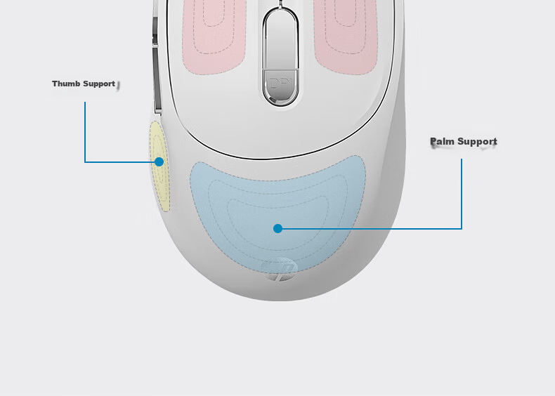 HP S1500 Pro Bluetooth Wireless Mouse Ergonomic Silent Portable Gaming Office Desktop Laptop Black Upgraded 5