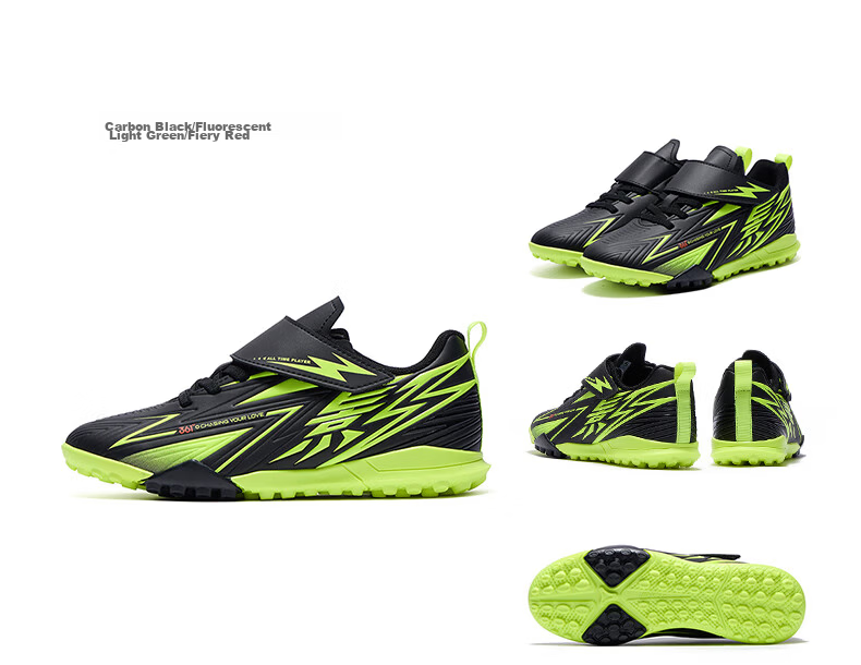 361° Kids Soccer Shoes 2026 Spring Youth Cushioned Rebound Sports Studded Durable Football Training Shoes Silver Size 40 17