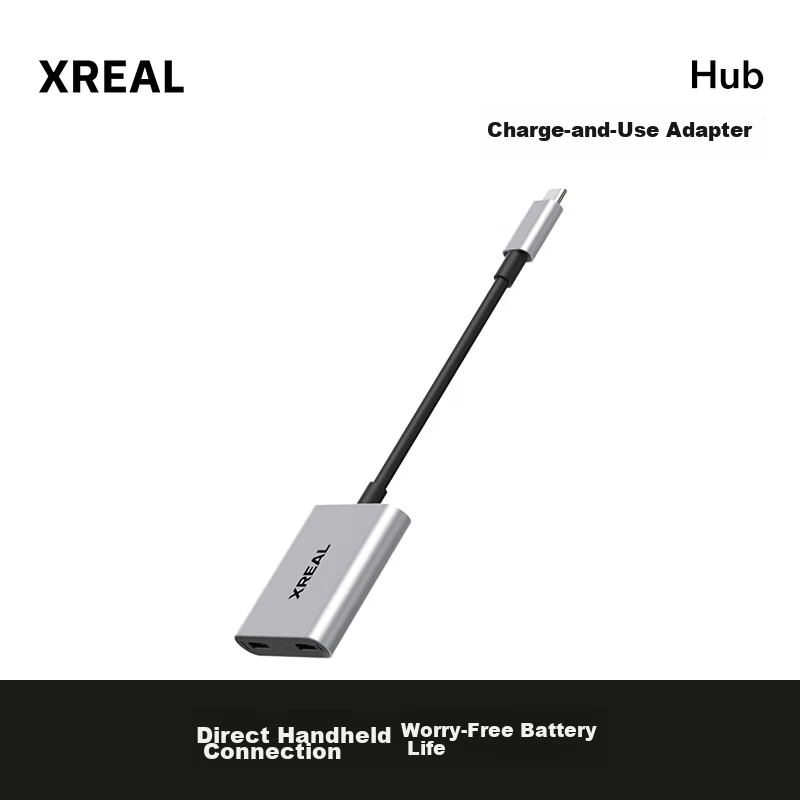 XREAL Hub Smart AR Glasses Adapter for Simultaneous Charging and Use Switch Essential Handheld Direct Connection 120Hz High Refresh PD Fast Charging