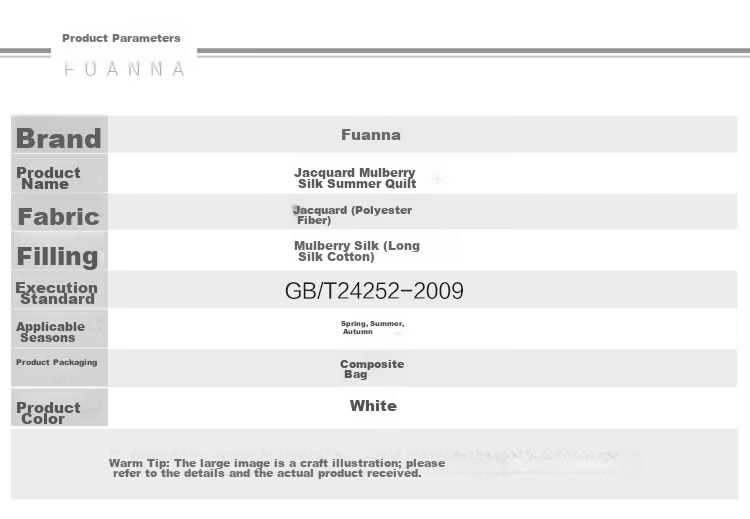 Fuanna 100% Mulberry Silk Quilt 60s Tencel Washed Summer Quilt Single/Double Air Conditioning Quilt 203x229cm Muyan 17
