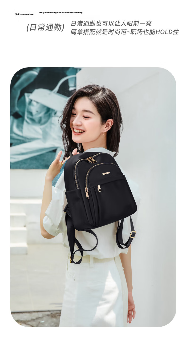 GOLF Women's Casual Backpack Small School Bag IPAD Laptop Bag Water-Resistant Travel Bag Birthday Gift for Women 24