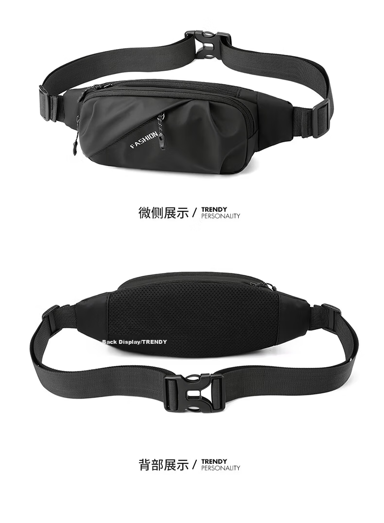 Half Cigarette Men's Single Shoulder Bag Trendy Cycling Outdoor Crossbody Mini Waist Bag Casual Lower Back Bag Student Sports Chest Bag Gift 14