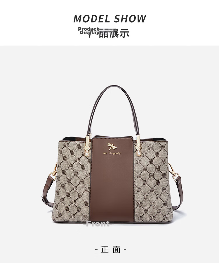 RED DRAGONFLY 2026 New Women's Handbag, Shoulder Crossbody Bag for Mom, Tote Bag with Handle, Birthday Gift for Mom 14