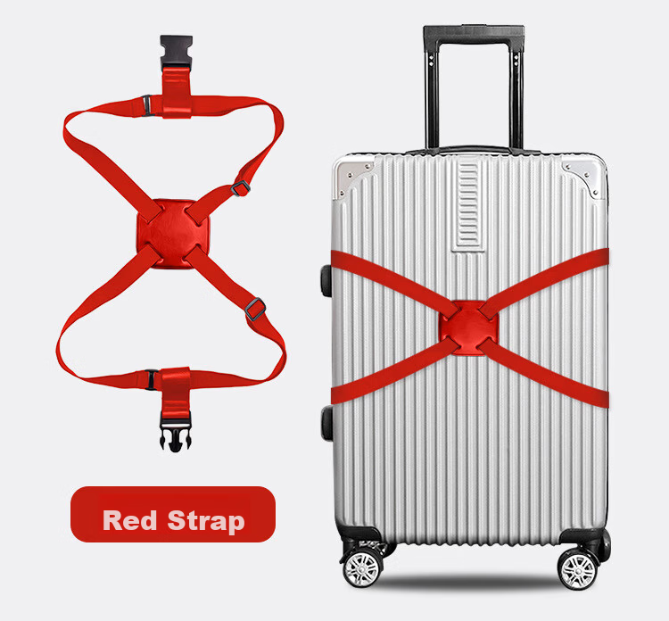 Xinqin Packing Strap, Cross Strap with Combination Lock, Luggage Tie-Downs, Suitcase Straps for Travel, Cargo Bundling Straps 12