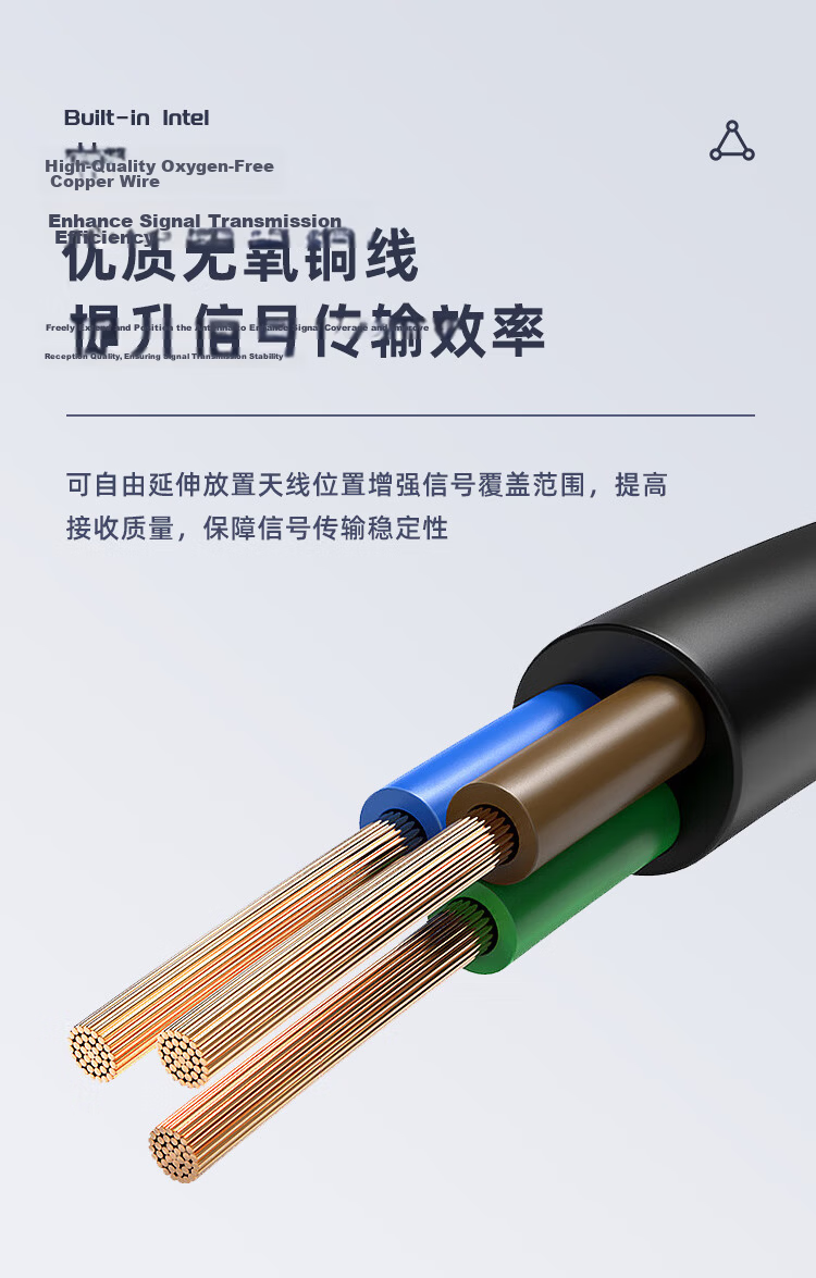 EB-LINK 2.4G/5G External Antenna, 10DB Wireless Network Card Extension Antenna, WIFI Dual-Band Router High-Gain Antenna, SMA Internal Threaded Hole 8