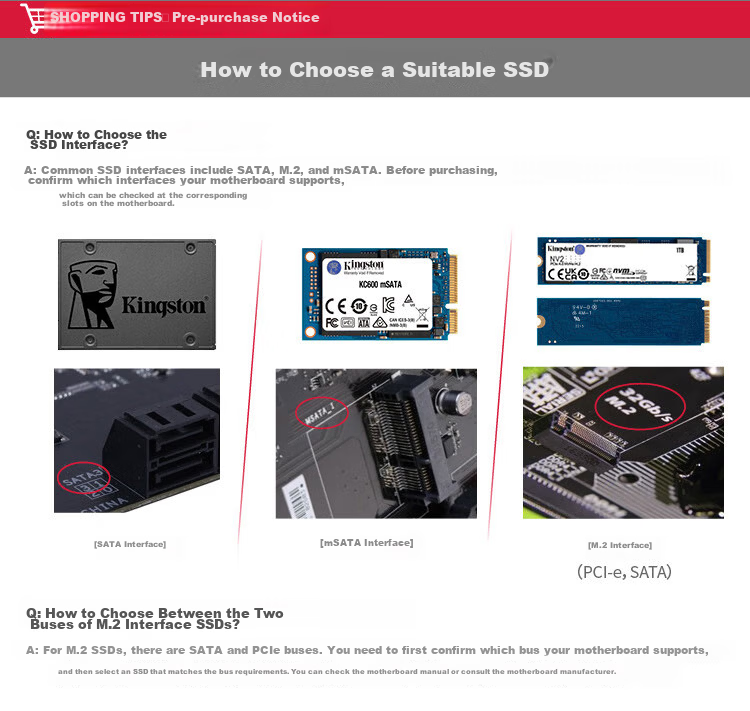 Kingston 2TB SSD, M.2 Interface (NVMe PCIe 5.0×4), FURY Renegade G5, Read Speed up to 14700MB/s, AI Computer Accessory 8