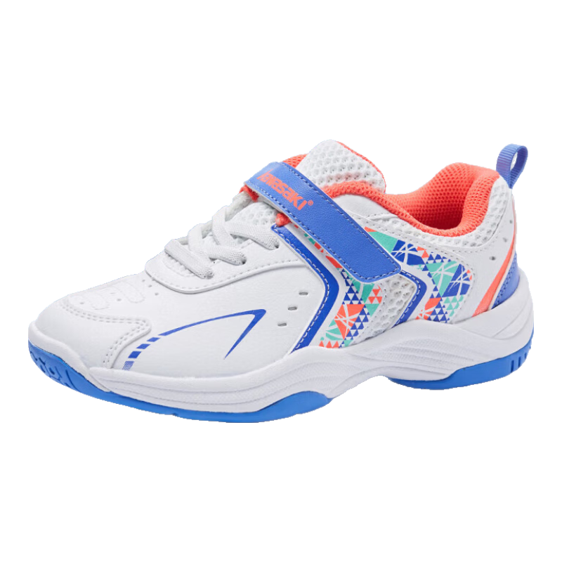 KAWASAKI Youth Badminton Shoes Durable Shock Absorption Breathable Sports Running Shoes B4102 Blue Size 32