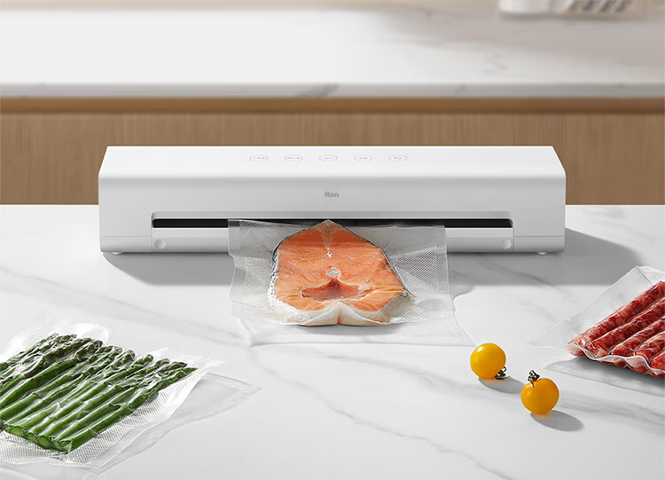 Mijia Xiaomi Vacuum Sealer Dual-Use Automatic Food Preservation Machine Household Small Fully Automatic Press-Free Sealing Machine 2