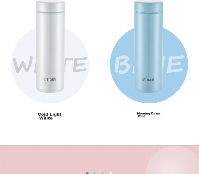 TIGER Stainless Steel Vacuum Insulated Water Bottle MMP-J30C-WL 300ML Cool White Teacher's Day Gift 19