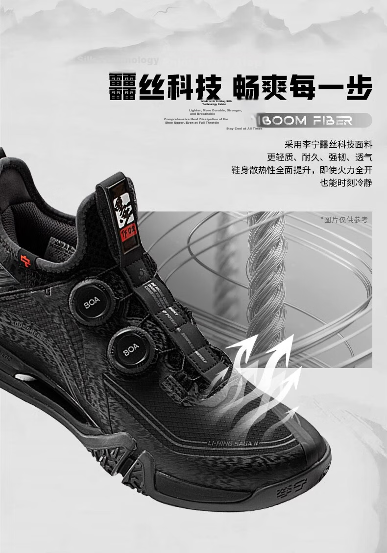 LI-NING Badminton Shoes Flying on the Ground 2MAX Standard White AYAT001-1 Size 40 4