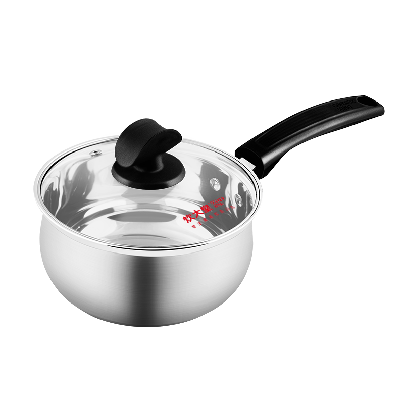 Chuida Huang 316L Stainless Steel Baby Food Pot Non-Coated Small Soup Pot with Steamer Basket 18cm
