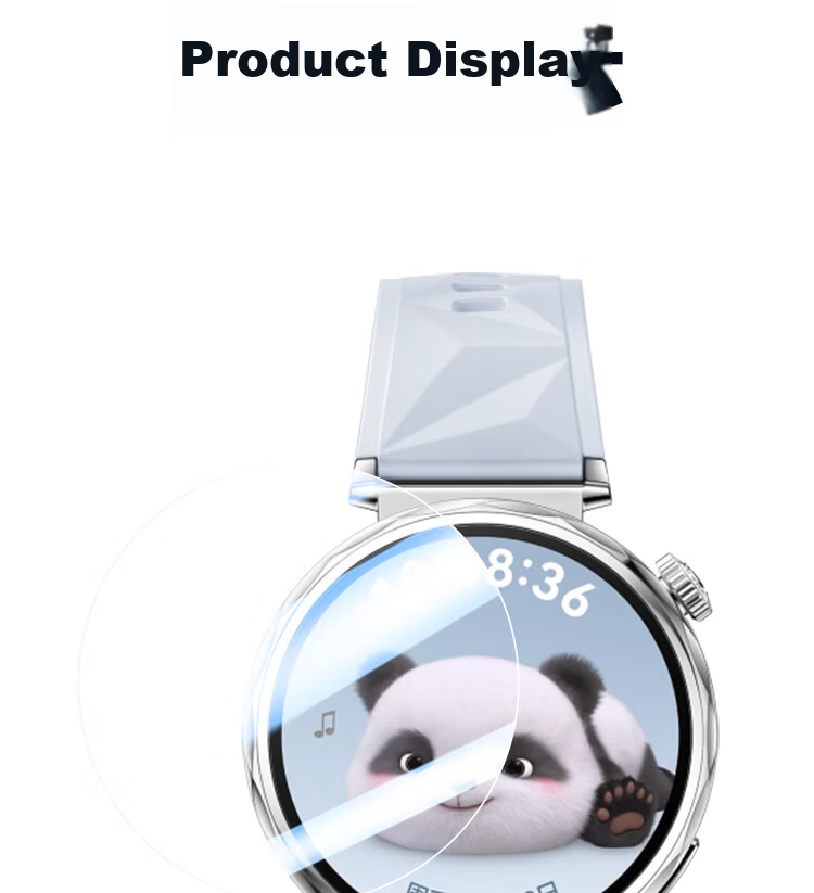 ESCASE [3-Pack Deluxe] Huawei Watch GT5 41MM Tempered Glass Full Screen Coverage HD Anti-Shatter Fingerprint Resistant Protective Film 16