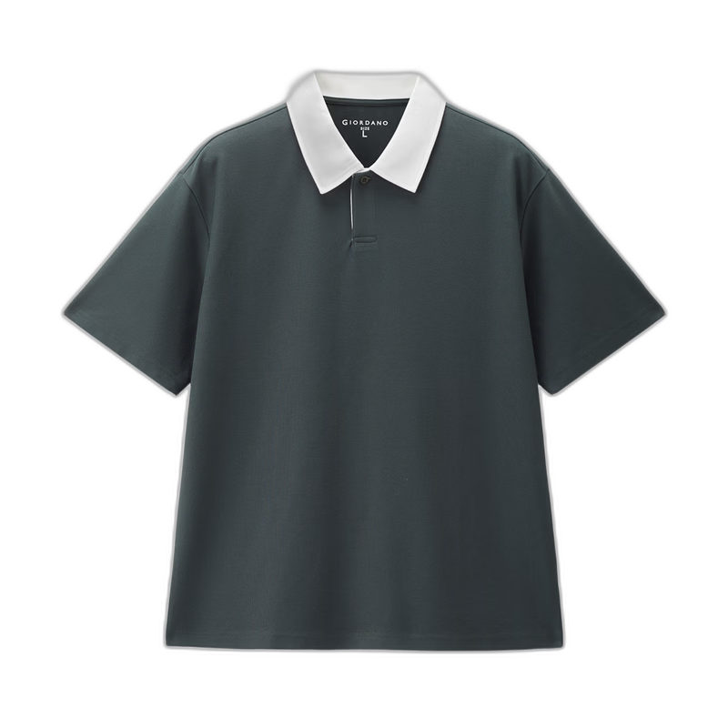 Giordano 2026 Summer New Tech Cooling Sun Protection Color-Block Collar Short Sleeve Polo Shirt Men 13016202