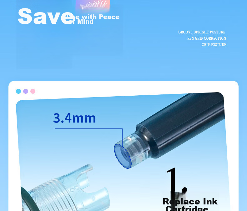M&G Stationery Elementary School Student Fountain Pen for Back-to-School Handwriting Practice, Correct Posture, Fine Nib, Suitable for Boys and Girls Beginners, Grade 3 EF Nib Signature Pen, Single Pe 14