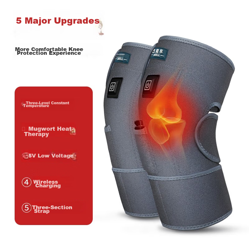 Bamier Knee Heating Pad Knee Joint Warmer Knee Heat Therapy Electric Heating Knee Brace Practical Gift for Parents and Elders 1