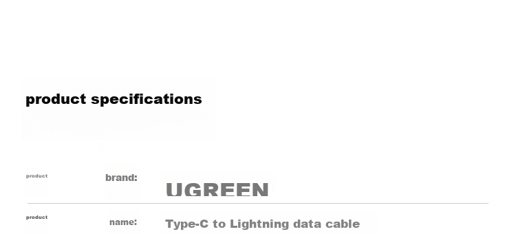 UGREEN [Official MFi Certified] Two-In Charging Cable for Apple 8-17, PD100W Fast Charging Data Cable, Type-C to Lightning, Dual-Use IPhone Cable, 1 Meter 25
